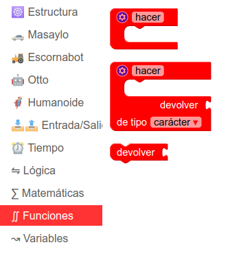 Seleccionar función simple